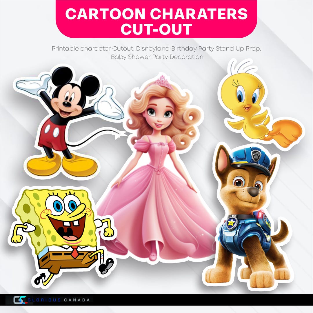 Bring Your Favorite Characters to Life With Custom Cartoon Cutouts - Etsy