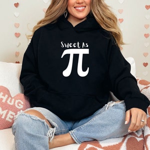 Sweet as Pi Unisex Heavy Blend Hooded Sweatshirt, Women in STEM, Pi Day Hoodie. Women in Engineering, Women in Tech