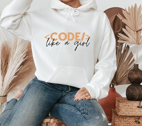 Code Like A Girl Graphic Sweater