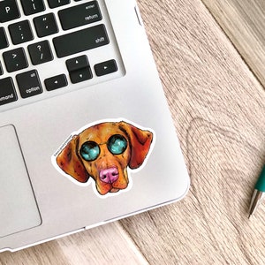 Vizsla Aufkleber - Bestseller, wasserfeste Aufkleber, Laptop-Aufkleber, ungarische Vizsla-Kunst, Vizsla-Geschenke, jetzt im Trend