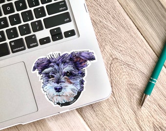 Custom Dog Decal- waterproof stickers, doggo sticker, popular right now, laptop decals, trending now, bestseller, custom dog sticker