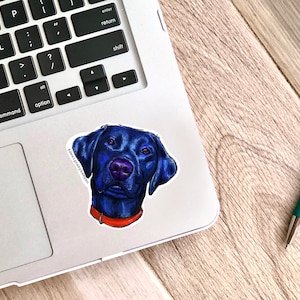 Brooks the Black Labrador Retriever Sticker for Waterbottle or Laptop