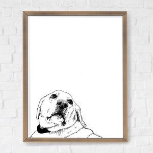 Chunky Lab Print - instant download, yellow lab digital print