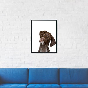 Custom Dog Portrait digital print, popular right now, custom oil painting, pet parent gift image 3