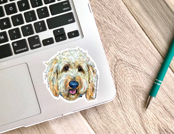 Cute Sticker Dishwasher Safe Sticker Laptop Sticker Waterproof Sticker Goldendoodle Sticker Dog Sticker MacBook Sticker