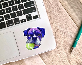 Bella the Boxer Dog Sticker