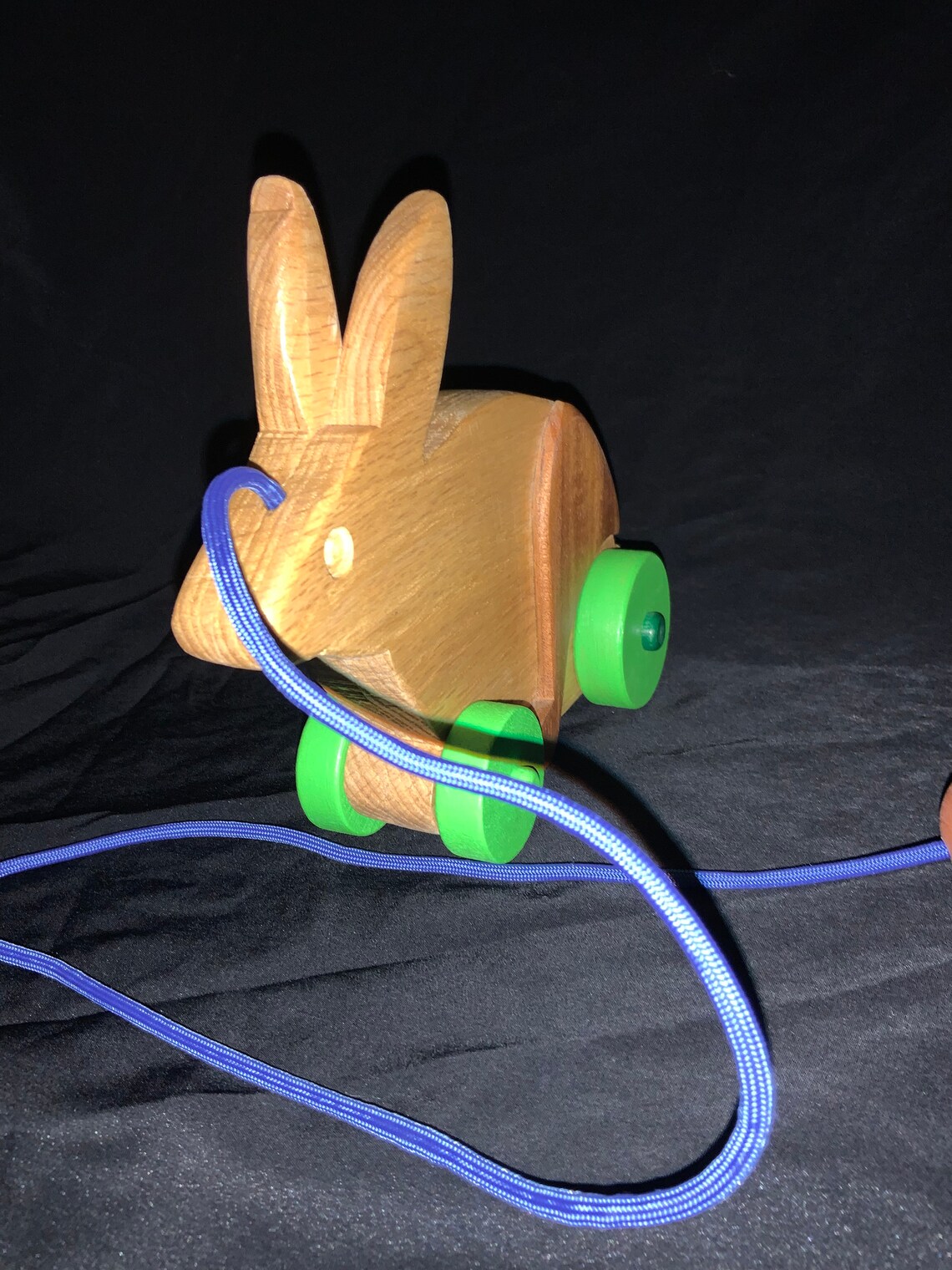 Wooden Bunny Pull Toy Etsy