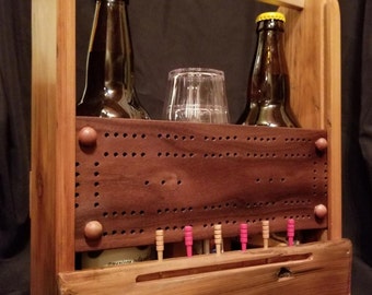 Cribbage Board Beer Caddy