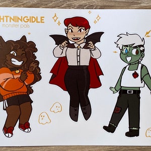 Monster pal sticker sheet
