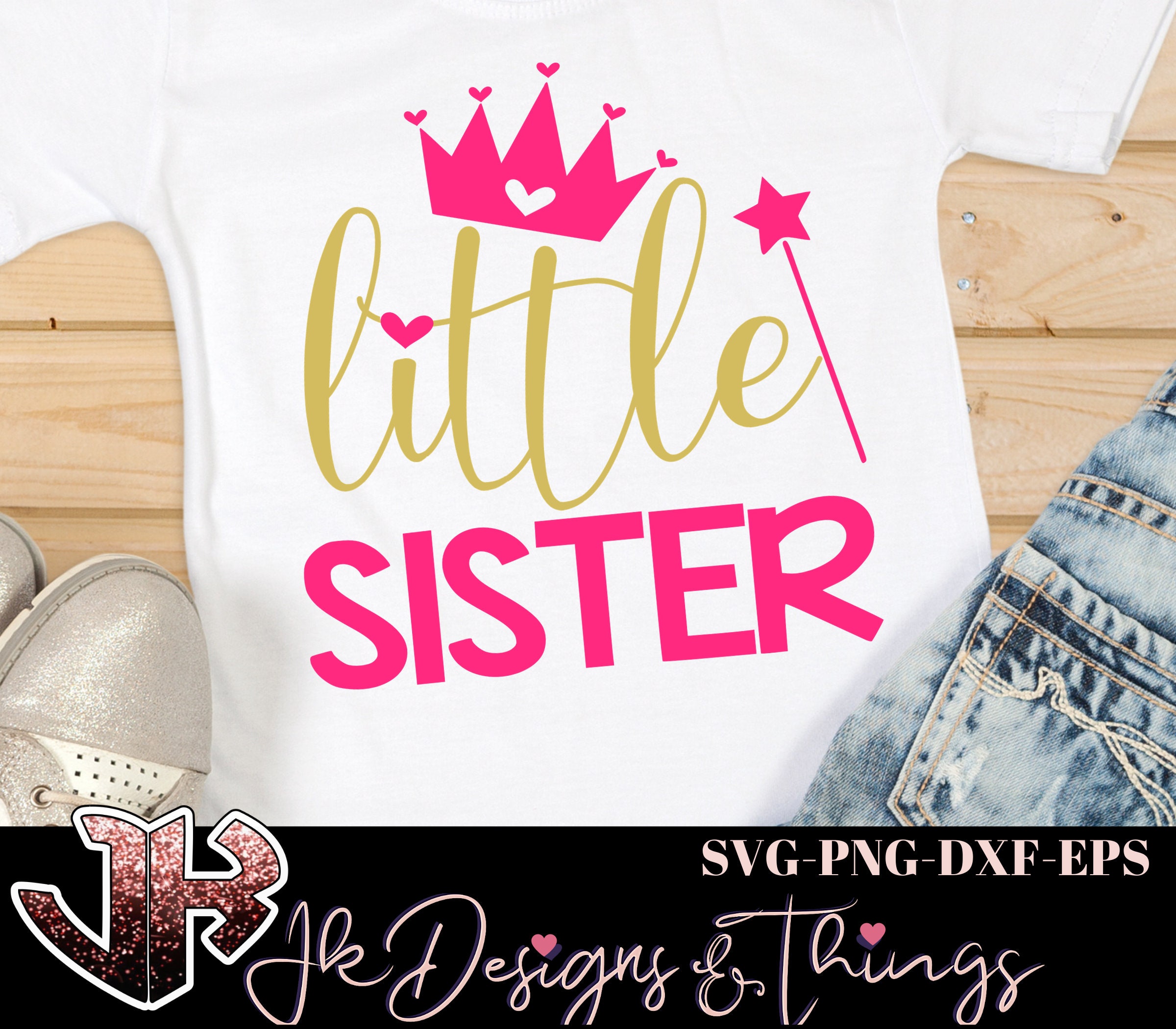 Little Sister SVG File for Cricut 