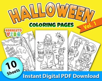 Dibujos para colorear de Halloween: 10 diseños imprimibles para niños (Descarga PDF)