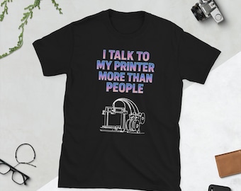 Camiseta divertida con impresión 3D: regalo para introvertidos