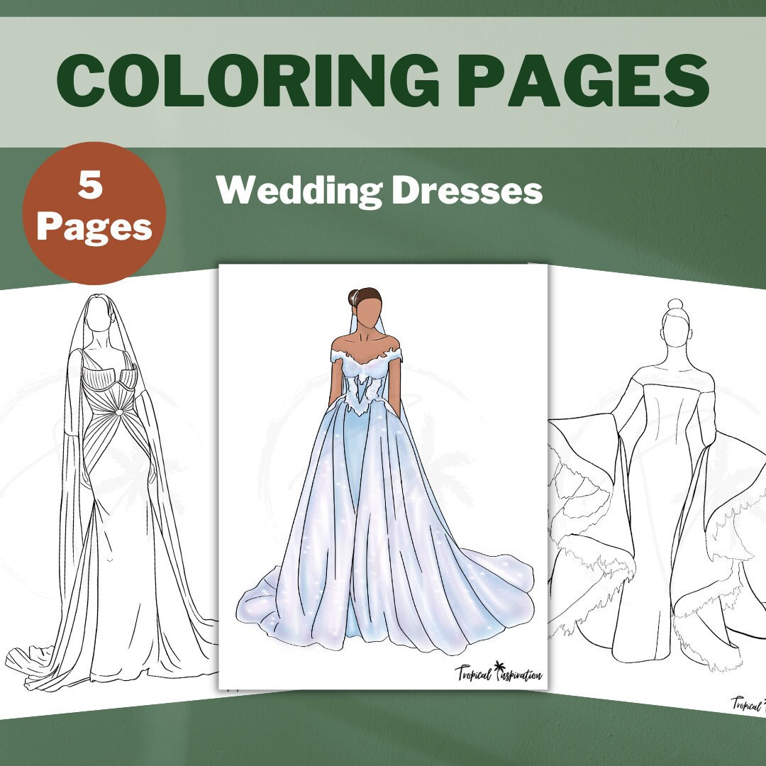 Wedding Dress Coloring Page