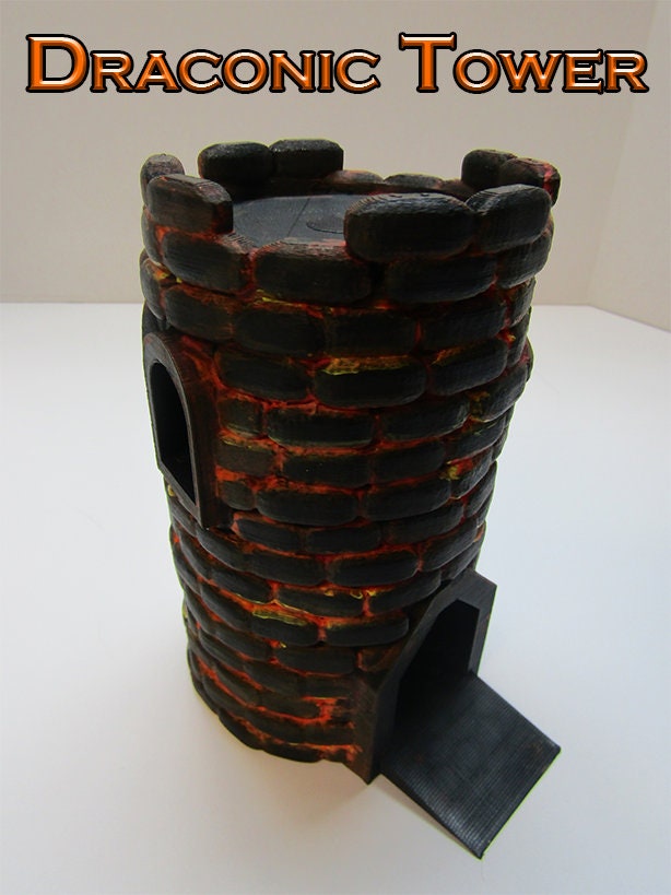 Custom Made Dice Tower Etsy