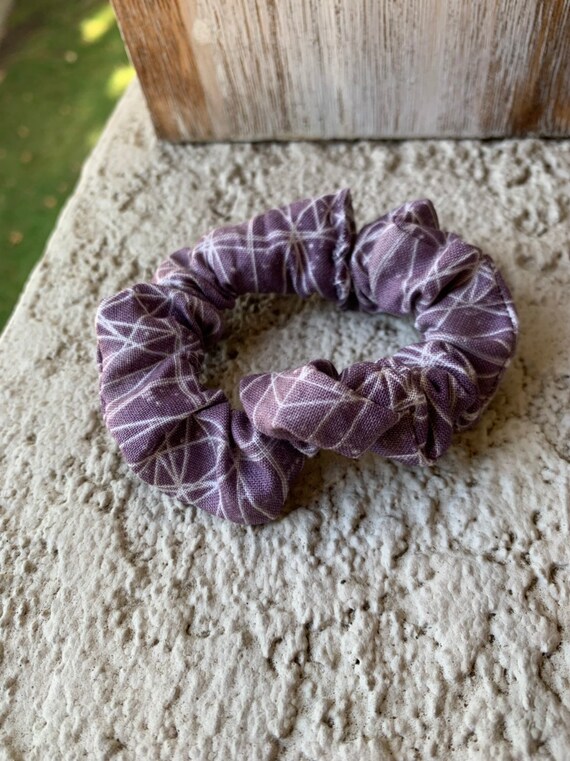 Hair Scrunchie Purple Scrunchies Handmade Etsy