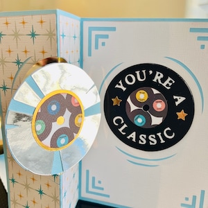 Platinum Record Spinner Greeting Card