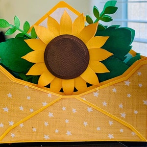 Sunflower Envelope Box Card