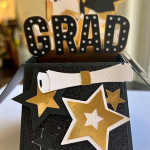 Glittery Graduation Box Card