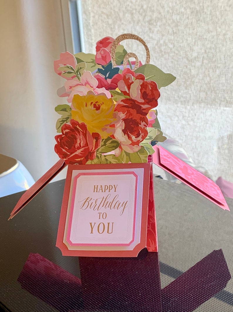 Pop Out Box Birthday Greeting Card