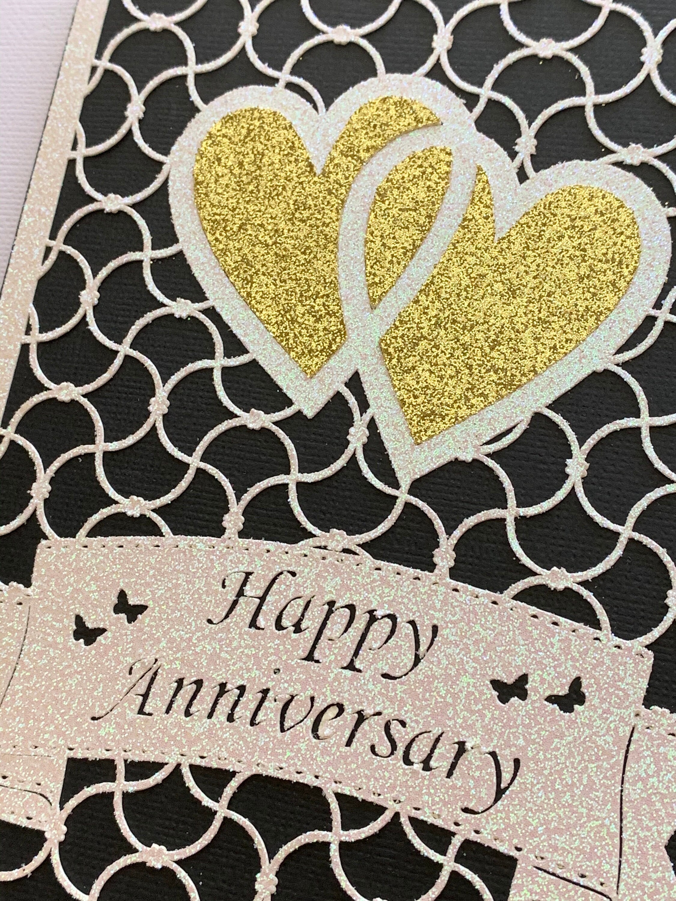 Elegant Anniversary Greeting Card - Etsy