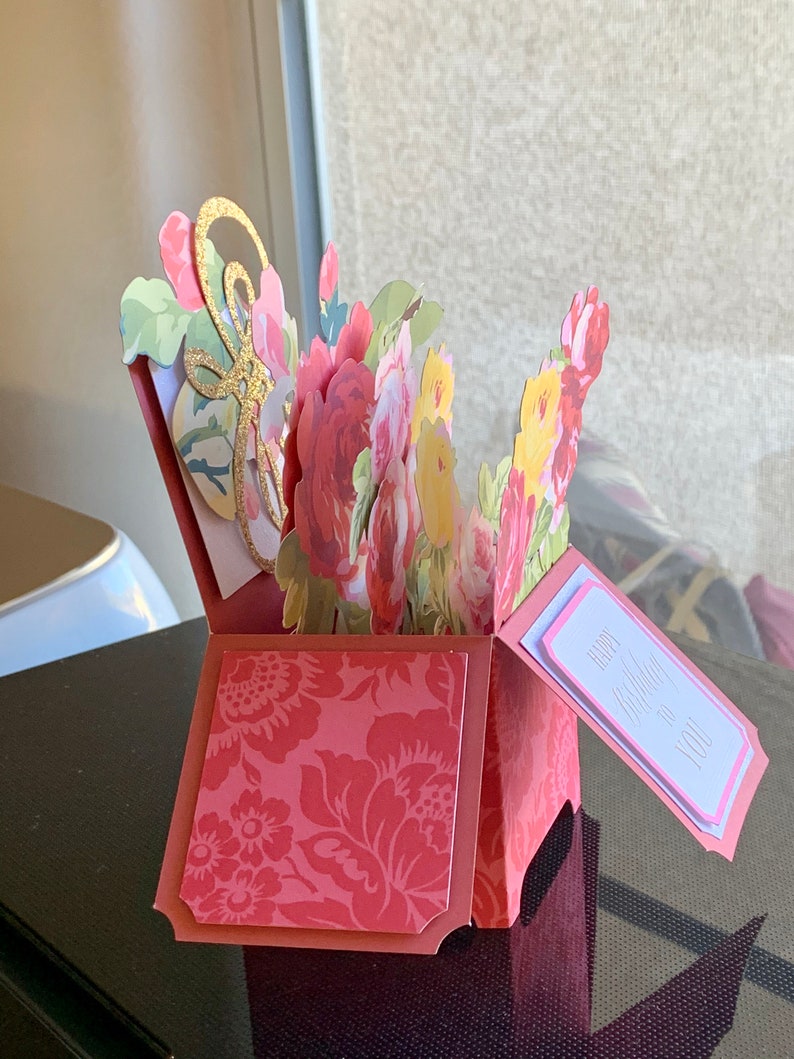 Pop Out Box Birthday Greeting Card