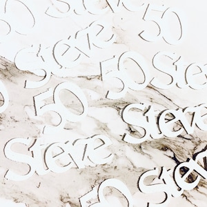40 x Personalised Name & Age Glitter Table Confetti / Sprinkles, Birthday Party, Any Number, Any Name, Many Colours