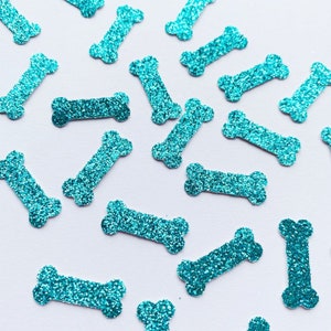 100+ Glitter Dog Bone Table Confetti Sprinkles, Birthday, Party, More Colours Available
