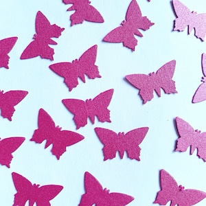 80 x Butterfly Table Confetti / Sprinkles, Birthday, Party, Pink, Girls Birthday, Various Colours