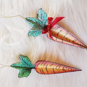 Decorazioni di carote in carta stampabili, decorazioni primaverili fai da te con verdure e tutorial, decorazioni da cucina, cibo finto, download digitale