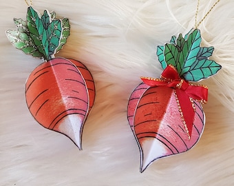 Printable Radish Decorations: DIY Spring Paper Craft (Digital Download)