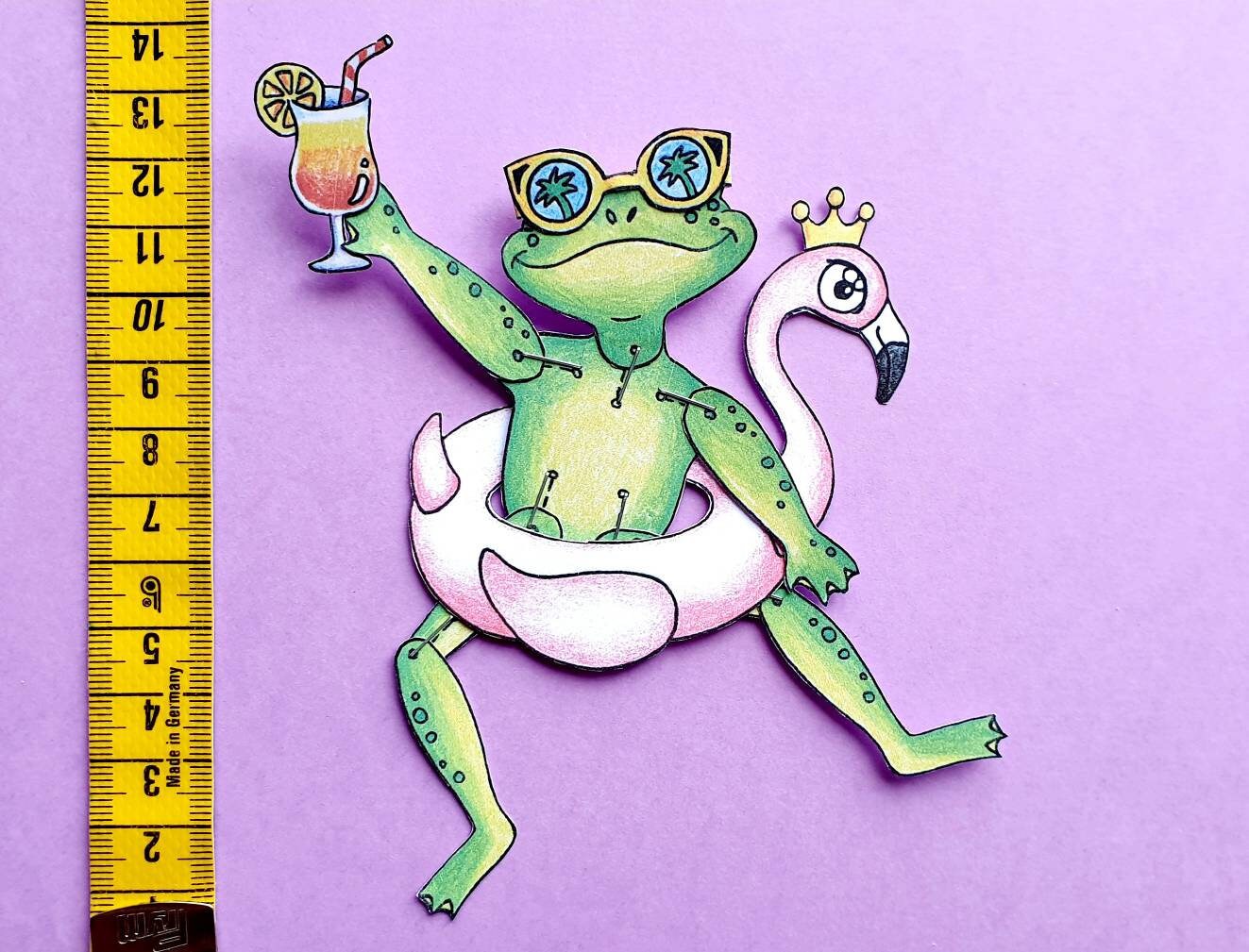 DIY Paper Frog, Summer Dress up Game, Digital Paper Doll Craft ...