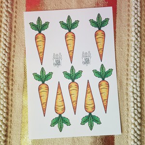 Printable Paper Carrot Decorations, DIY Vegetable Spring Home Decor ...