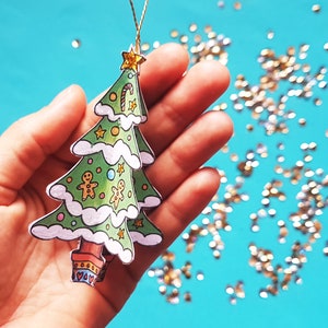 3D Christmas Tree Ornament: DIY Holiday Craft (Digital Download)