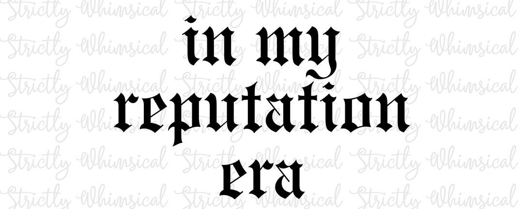 In My Reputation Era Taylor Swift Svg Png Bundle - Etsy