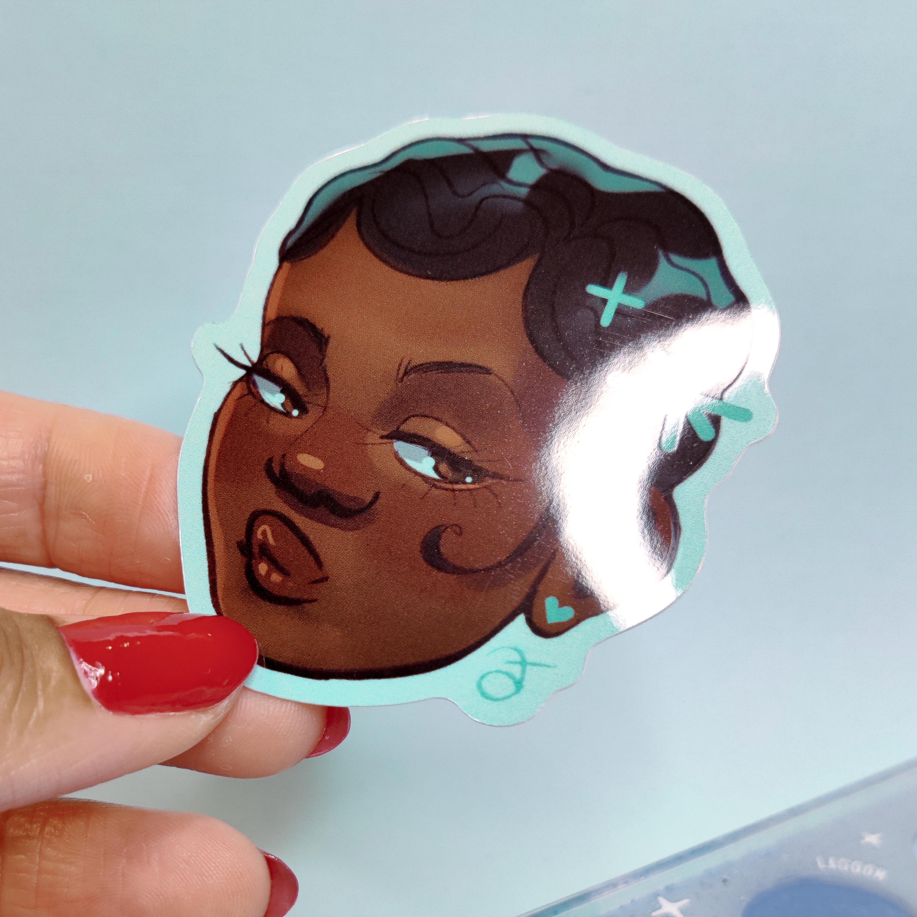 Miss Finger Waves Vinyl Sticker (for Water Bottles, Laptops ...