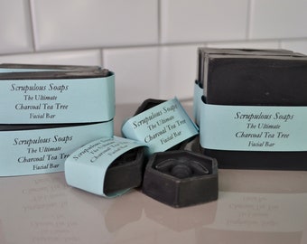 Charcoal Tea Tree Facial Bar Soap
