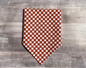 Cinnamon Spice Checkers Bandana