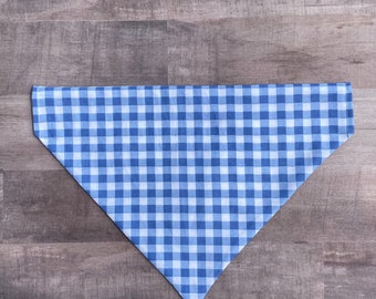 Sky Blue Plaid Bandana