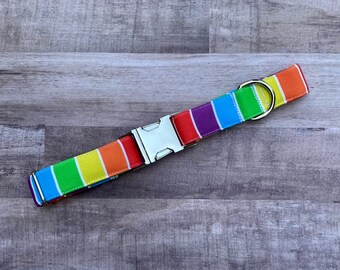 Rainbow Stripes Collar