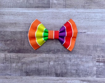 Rainbow Stripes Bow The / Pride Stripes Bow Tie