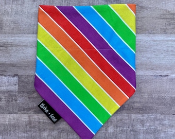 Rainbow Stripes Bandana / Pride Stripes Bandana