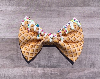 Ice Cream Drip Bow Tie