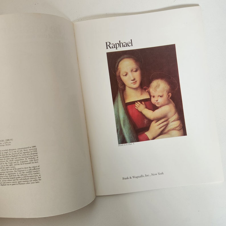 Artist Raphael Coffee Table Art Book the Great Artists - Etsy