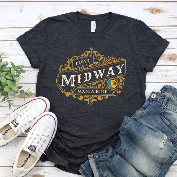 Disney Inspired - Toy Story - Midway Mania - Pixar Pier - California Adventure Park - Ride - Attraction - Unisex Short Sleeve Tee - T Shirt