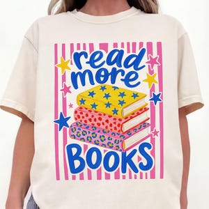 Comfort Colors、Bookish シャツ、教師用Tシャツ、もっと本を読もう、読書好きTシャツ、読書、文学、言語芸術、ELA、識字能力、司書