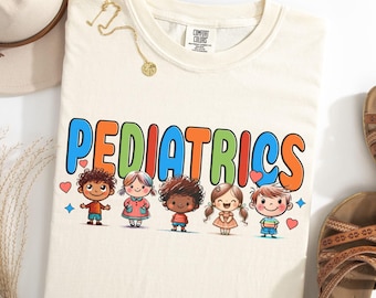 Pädiatrie Shirt, PEDS Krankenschwester T-Shirt, Comfort Colors®, Pediatrics RN, Pädiatrischer Doktor Tshirt, PICU Tee, Geschenk für Kinderpflegerin