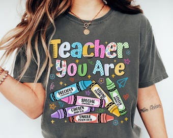 Maglietta per insegnanti cristiani, T-shirt, Comfort Colors, Ritorno a scuola, Scuola domenicale, Versetto biblico, Religioso, Apprezzamento, Regalo per insegnanti