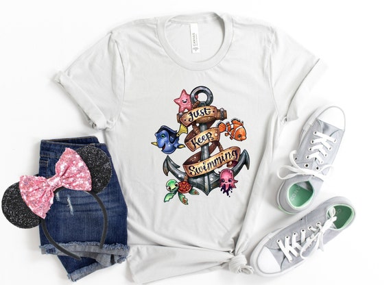 Disney Inspired Finding Nemo Anchor Tattoo Style Dory Etsy
