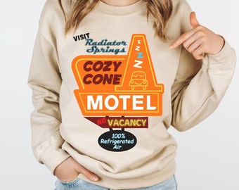 Cars - Cozy Cone Motel - Radiator Springs - Disney Inspired - Unisex Crewneck Sweatshirt