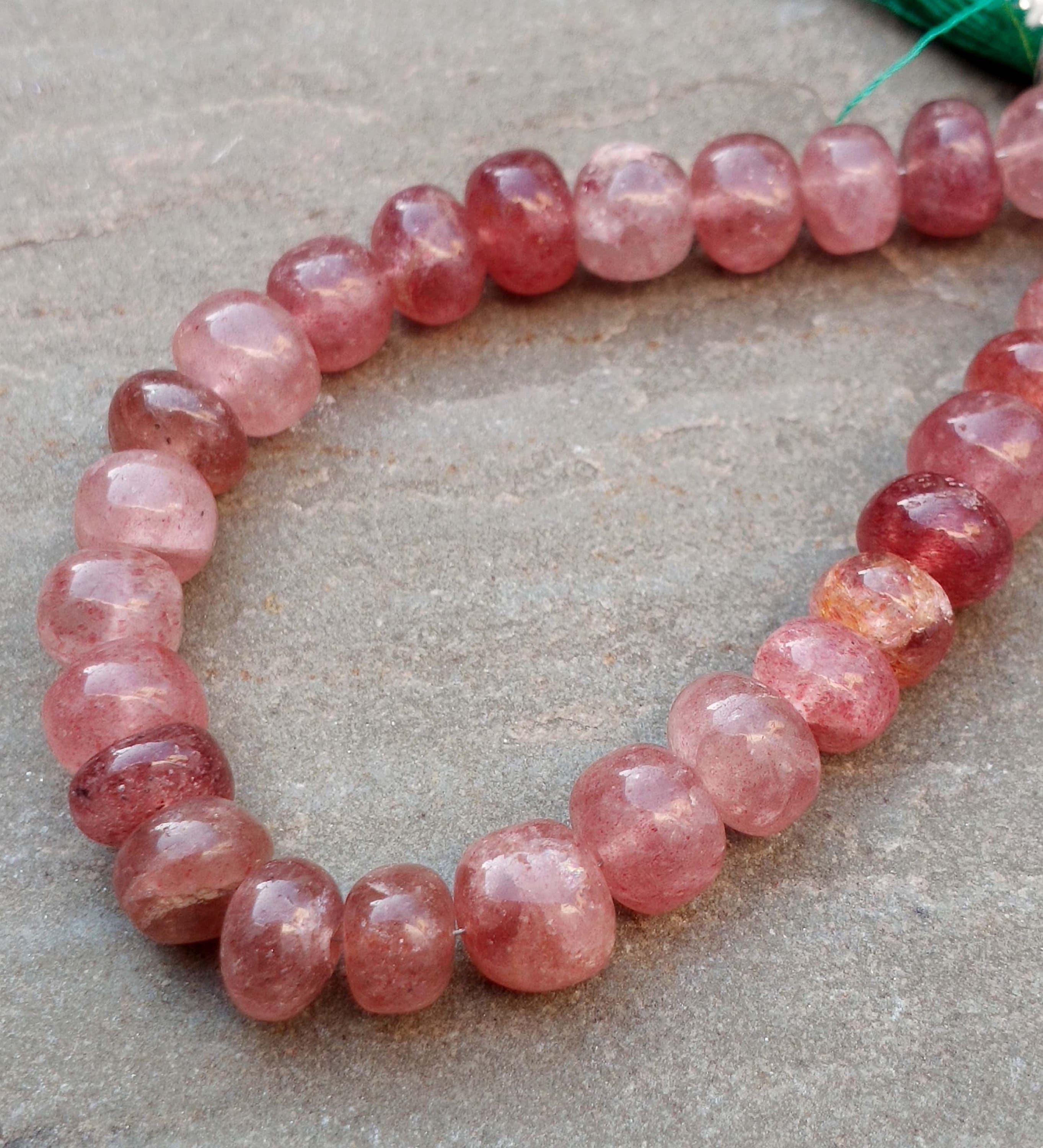 A Quality Strawberry Quartz 7.5'' Inches Full Etsy